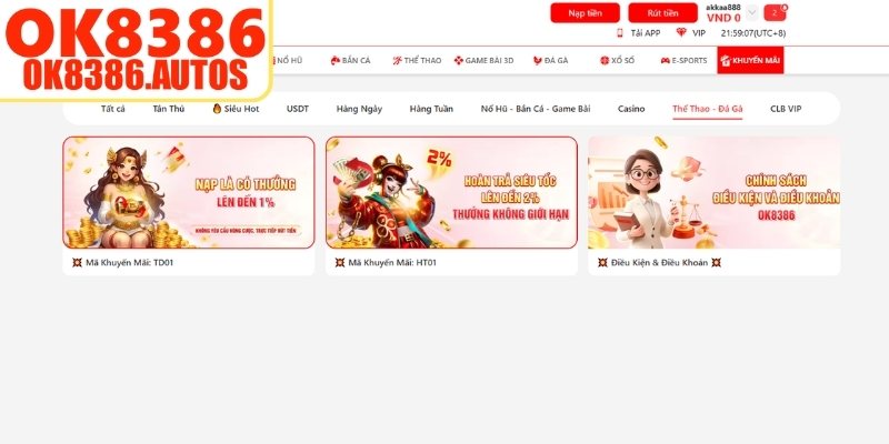 Ưu đãi OK8386 thể thao